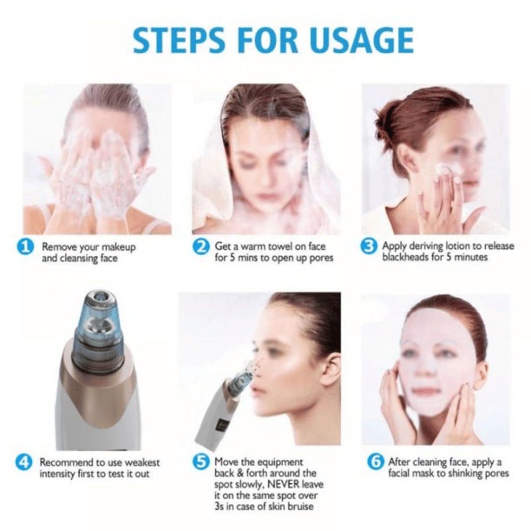 Electric Blackhead Remover – Deep Pore Cleaning Device