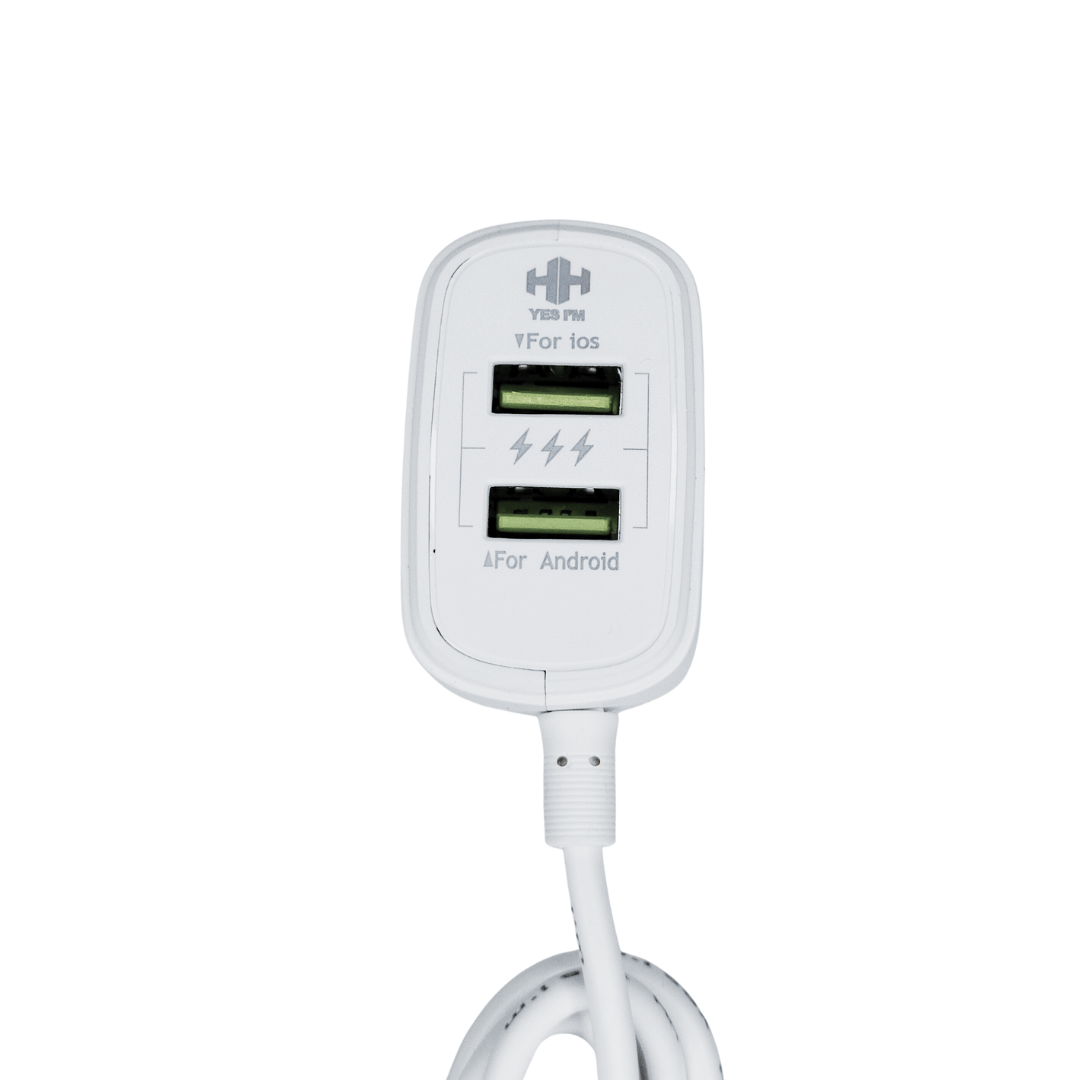 YES I’M Bolat Fast Charger – Dual USB Output, Fixed Micro USB Cable, High - Efficiency Wall Charger - Zenty Tech