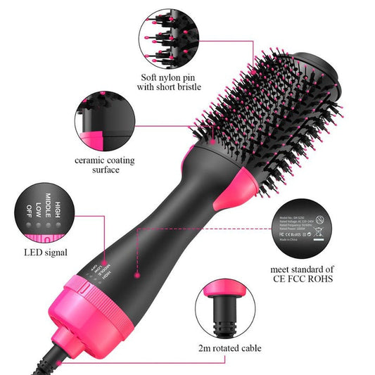 3-in-1 Hot Air Hair Dryer Brush