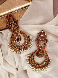 Norratan earrings - Champagne