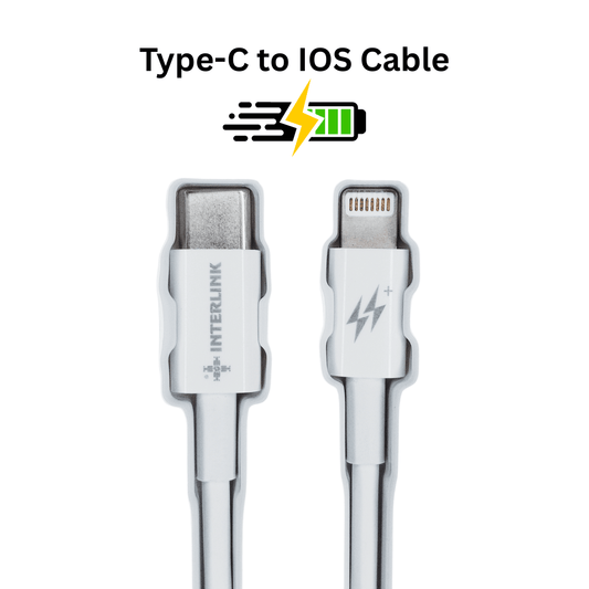 Interlink NEXTGEN iOS Type - C to Lightning PD Fast Charging Cable | 1000mm | High - Speed Data & Charging - Zenty Tech