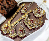 Handmade bridal set - Red