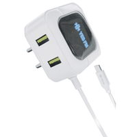 YES I’M Max 5A Fast Charger – Dual USB Ports, Fixed Wire + Micro USB, High - Speed Charging - Zenty Tech