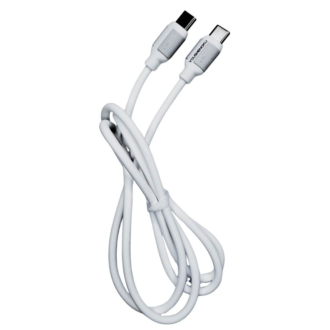 Youshengku 65W MAX Type - C to Type - C Silicone Fast Charging Cable | K - 127 | 1M | Ultra - Soft & Durable - Zenty Tech